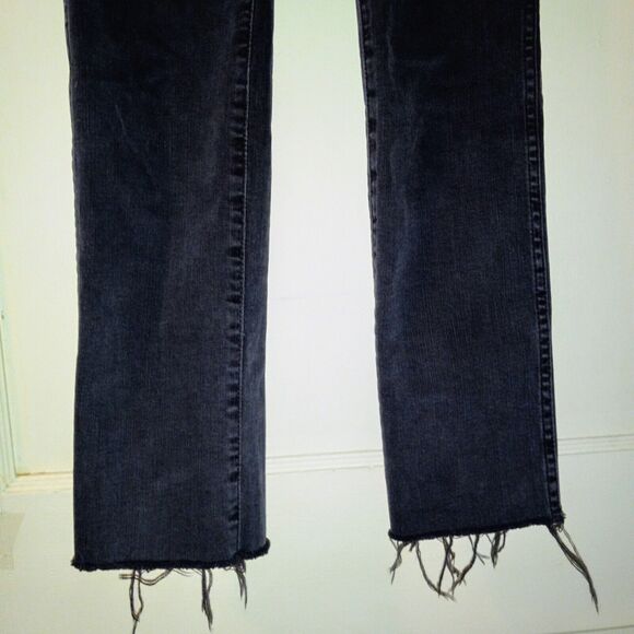 Madewell Stovepipe Skinny Jeans-Size 23-Banberry Wash-Raw Hem Edition-Stretch - Picture 4 of 10